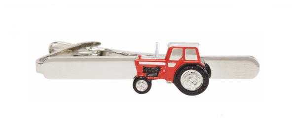 Novelty Red Tractor Tie Slide