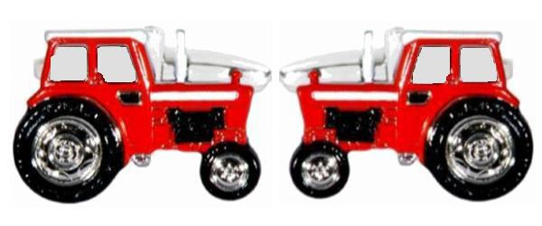 Novelty Red Tractor Cufflinks