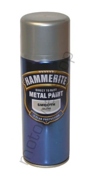 Hammerite Smooth Silver Aerosol Spray Paint 400ml NEW | eBay