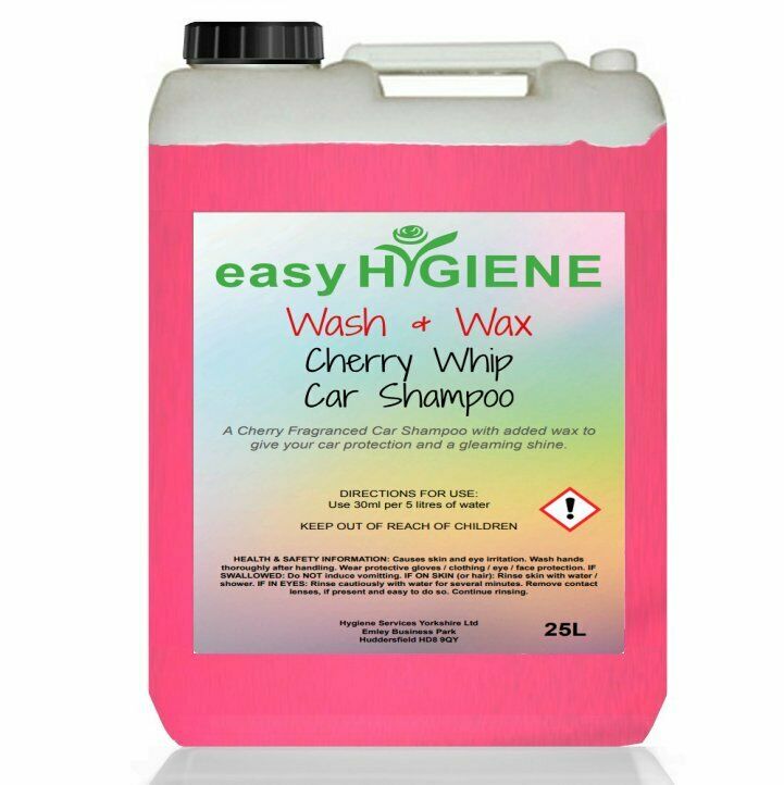 Car Wash and Wax CHERRY WHIP vehicle shampoo 25L 25 Litre BULK soap eBay
