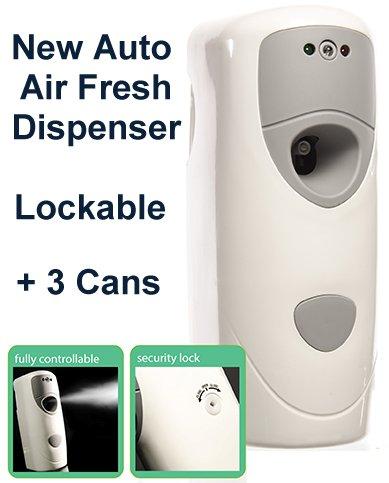 Automatic Air Freshener Dispenser 3 Cans Included wall mounted or hang ...