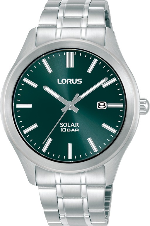 Lorus Solar Green Dial Gents Bracelet Watch  RX391AX9  RRP £99.99