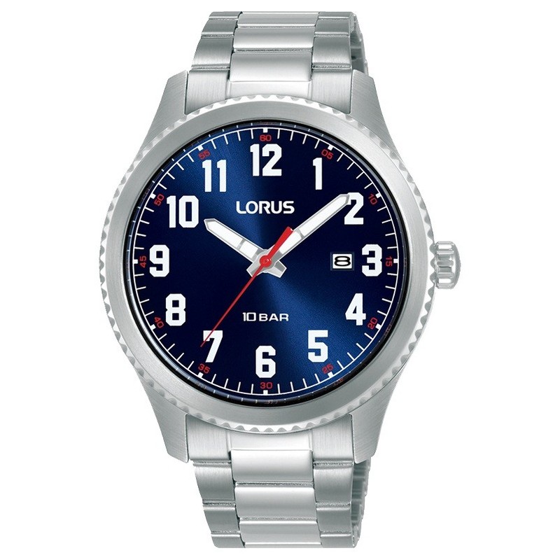 Lorus Gents Blue Dial Sports Bracelet Watch  RH981RX9  RRP £69.99