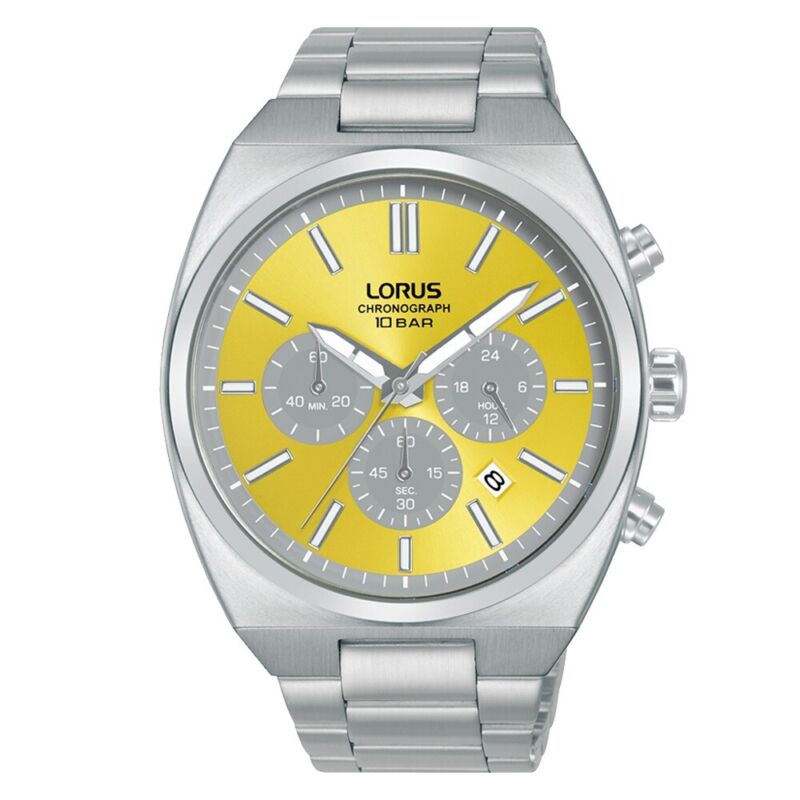 Lorus Gents Chronograph Stainless Steel Watch  RT367KX9  RRP £109.99