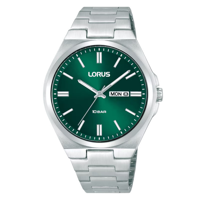 Lorus Gents Green Dial Bracelet Watch RH395AX9 RRP £69.99