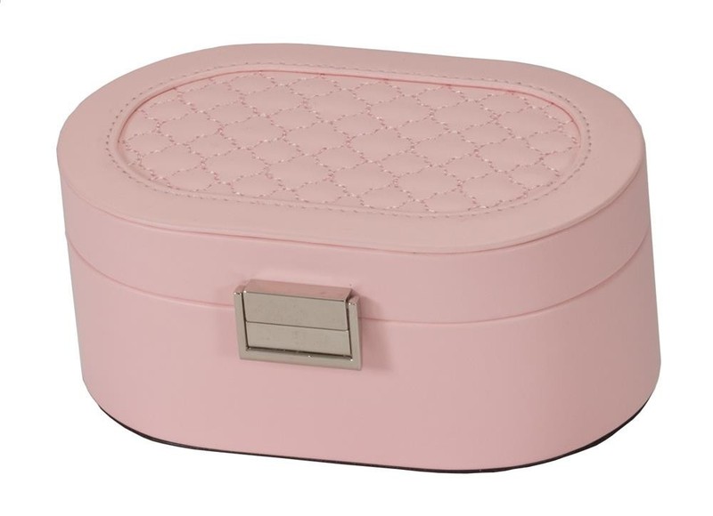 Mele Pink Faux Leather Jewel Case