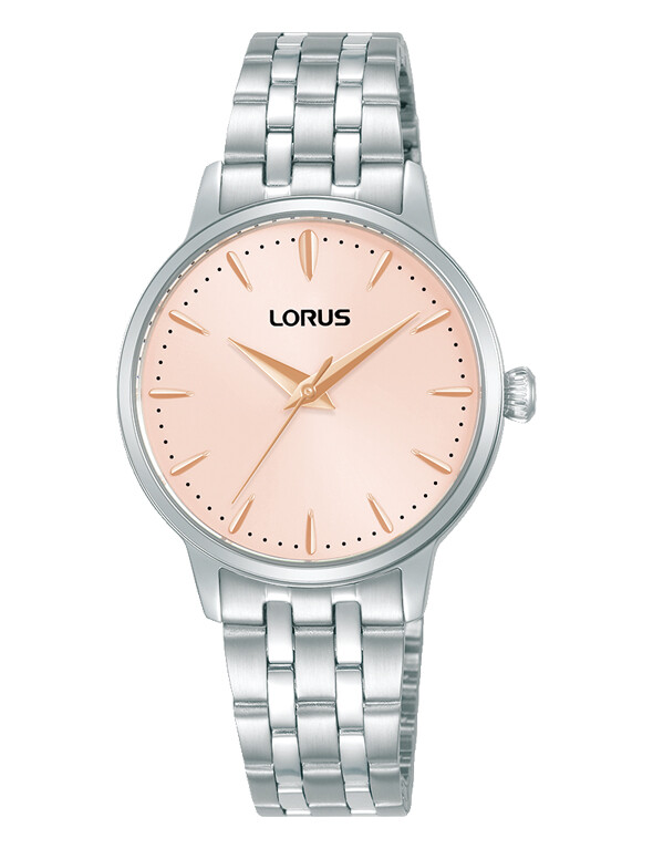 Lorus Ladies Rose Dial Bracelet Watch  RG319XX9 RRP £59.99