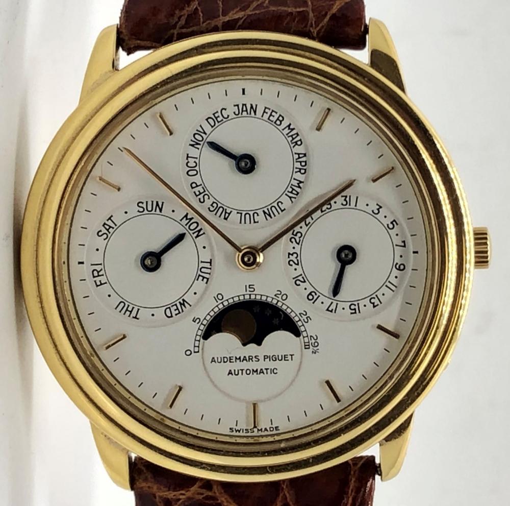 Audemars Piguet Quantieme Perpetual Calendar Moonphase 18K Yellow Gold 