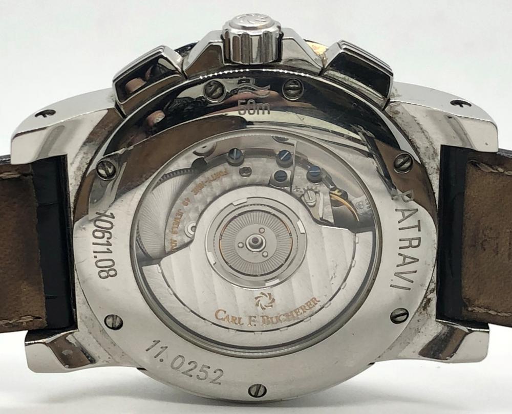 Carl F. Bucherer Patravi Big Date Chronograph Automatic 41mm Ref. 10611 ...