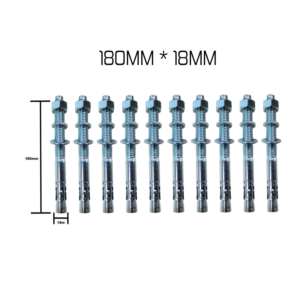 2 Post Lift Anchor Bolts, Wedge Bolts, M18 * 160MM Lift Fixings X 10 eBay