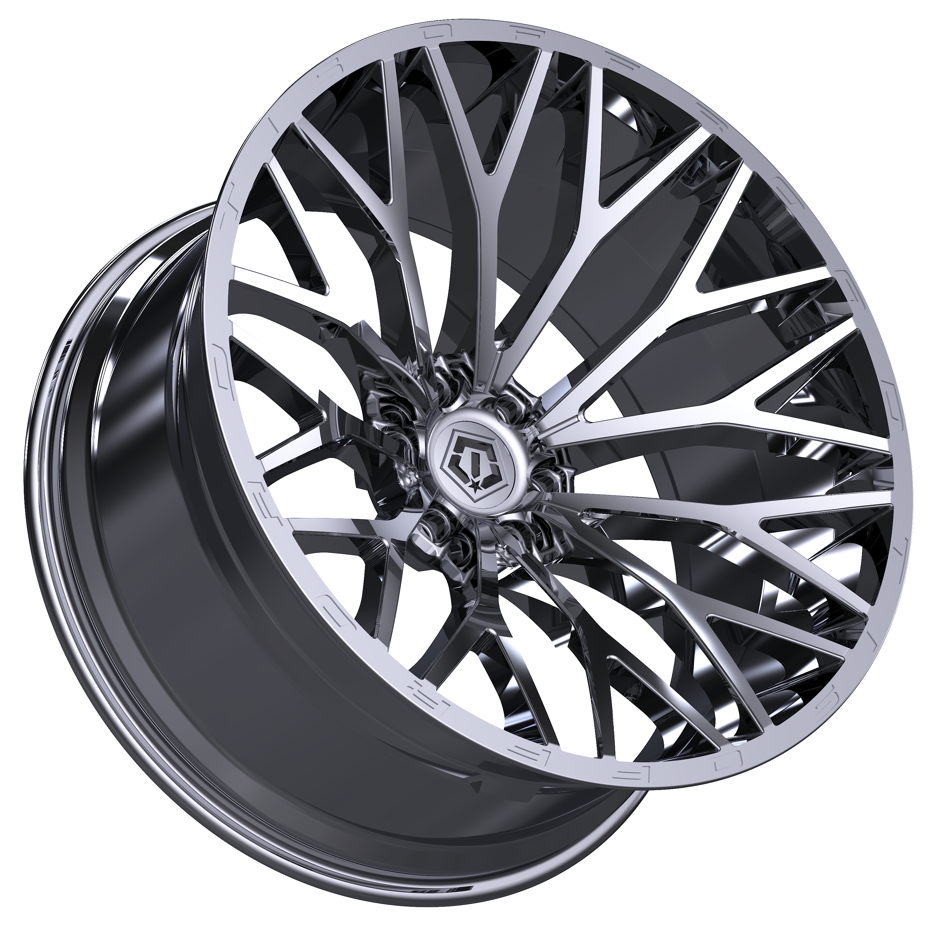 TIS Wheels 566C 26x12 -44 Chrome 6x139.7 6X5.5 (QTY 4) A276732 | eBay