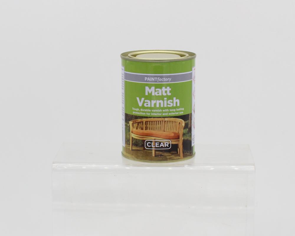 300ml Clear Gloss/Matt Varnish/Black Paint Int & Ext Wood Metal Concrete Fast Dr