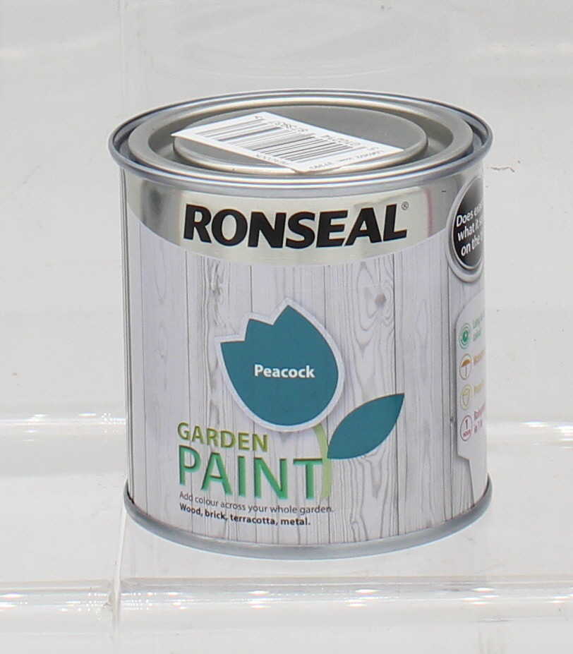 250ml Ronseal Garden Paint Brick, Wood, Stone, Metal Choice of 6 Colours Outdoor
