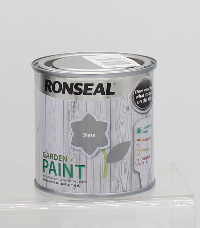 250ml Ronseal Garden Paint Brick, Wood, Stone, Metal Choice of 6 Colours Outdoor