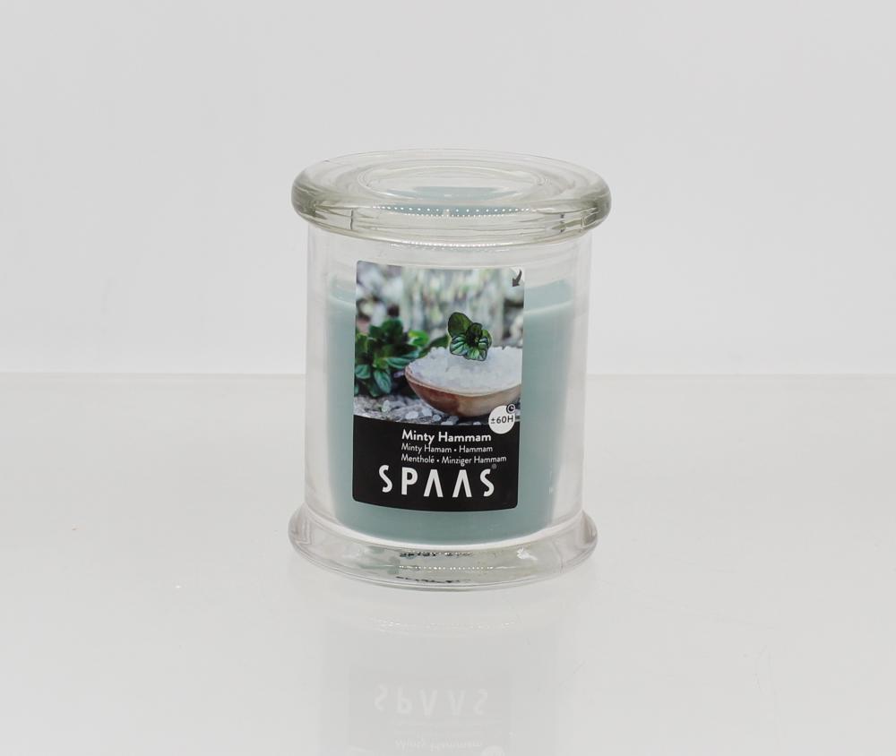 SPAAS Glass Jar Candle with Lid 60 Hours Choice of 12 Fragrances Home Scented - Picture 24 of 26