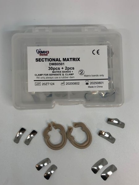 Dental Sectional Matrix System 32pc Kit Includes Matrix Bands+Clamp for Separate