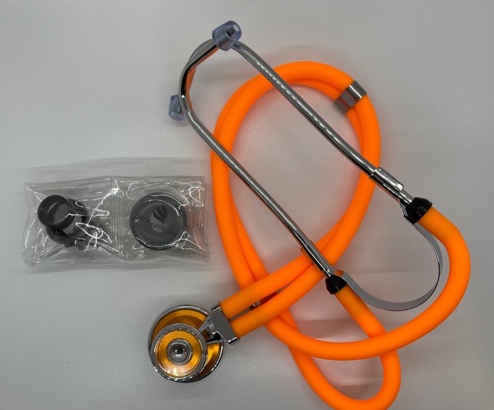 MN Health Sprague Rappaport Type Stethoscope Color: Orange Accessories Included