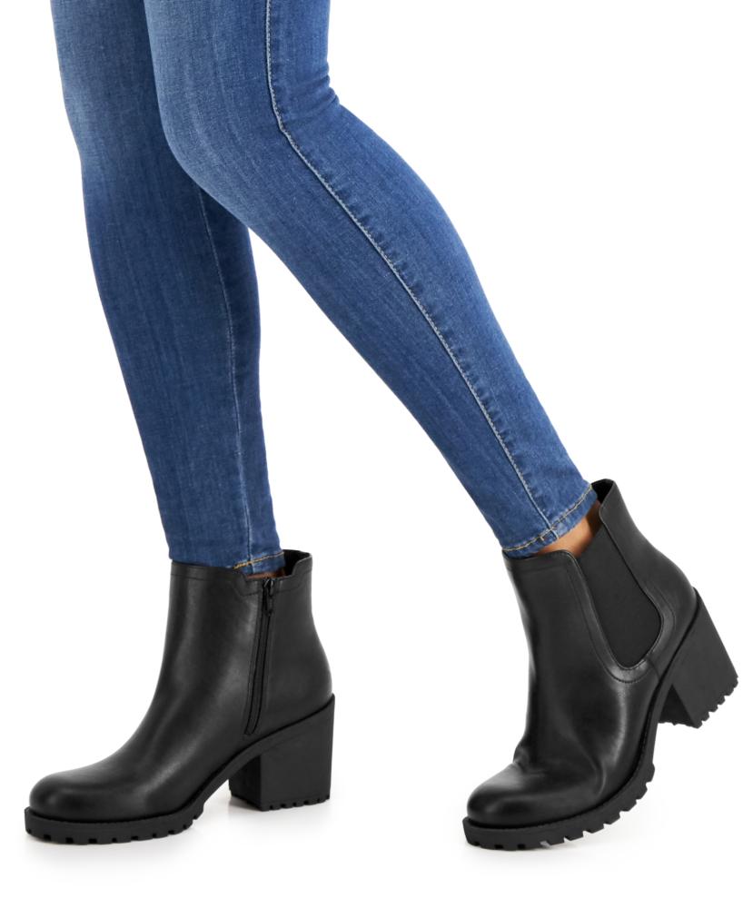 Sun Stone Women's Morghan Ankle Boots Manmade Round Toe Block Heel Cushioned S75 - Picture 8 of 12
