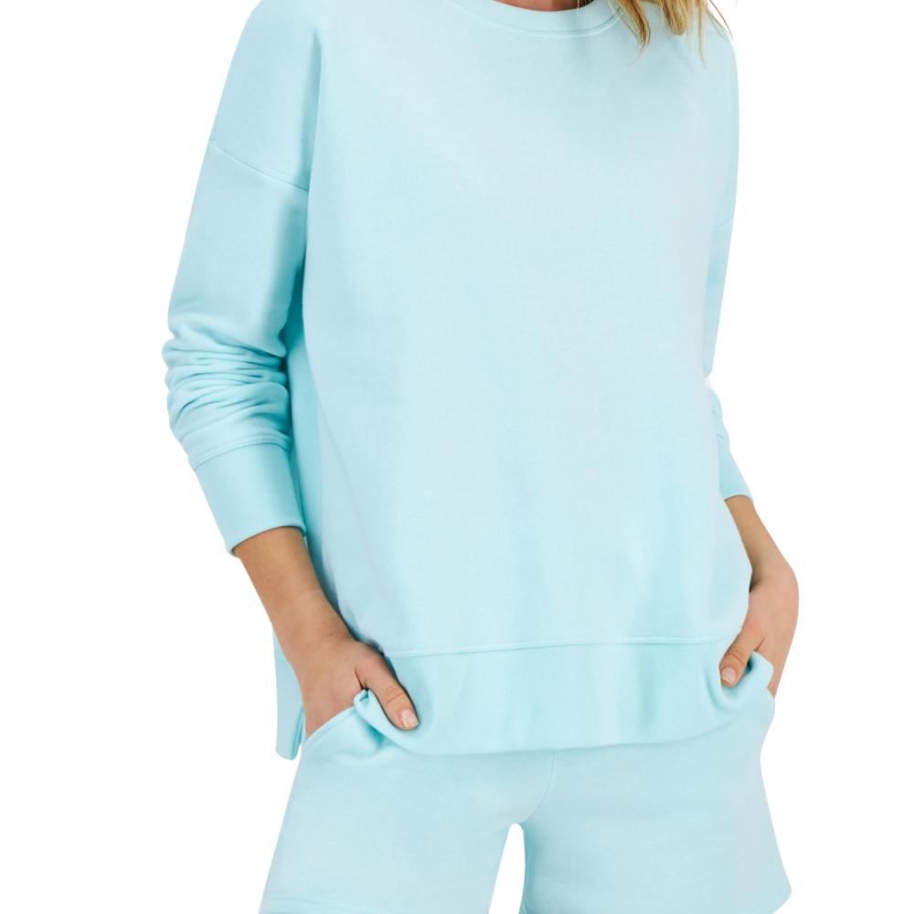 Ideology Women Pullover Hoodie Long Sleeve Solid Round Neck A7545 - Picture 20 of 35