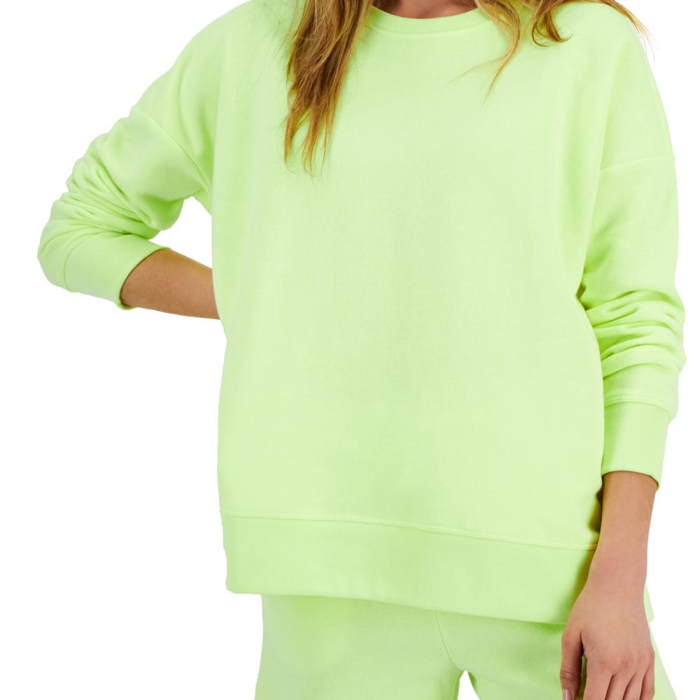 Ideology Women Pullover Hoodie Long Sleeve Solid Round Neck A7545 - Picture 16 of 35
