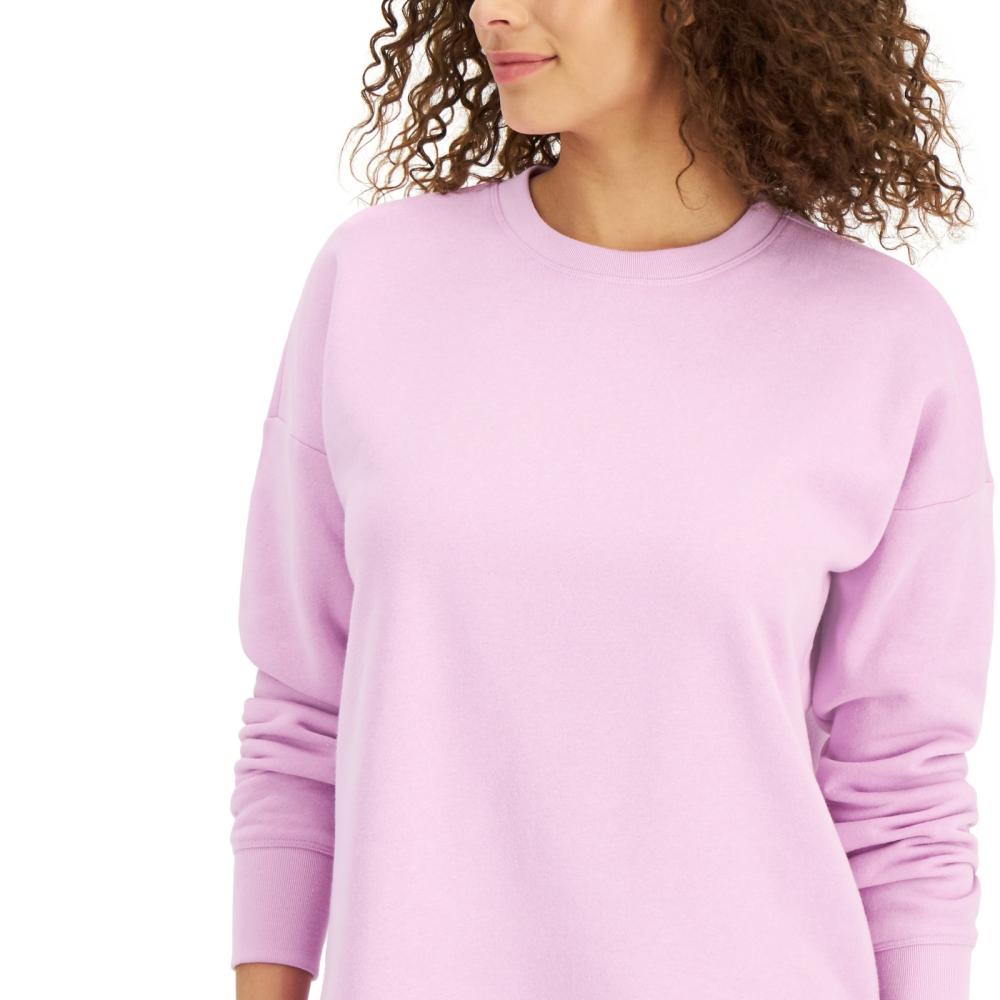 Ideology Women Pullover Hoodie Long Sleeve Solid Round Neck A7545 - Picture 6 of 35