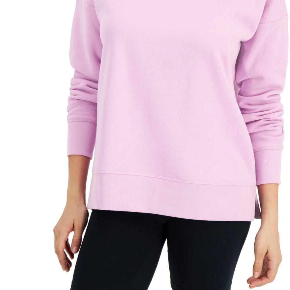 Ideology Women Pullover Hoodie Long Sleeve Solid Round Neck A7545 - Picture 8 of 35
