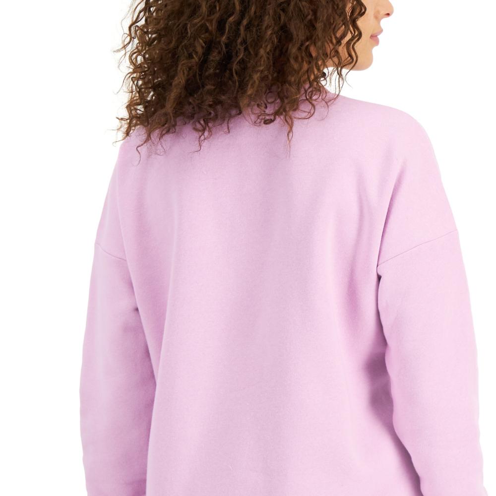Ideology Women Pullover Hoodie Long Sleeve Solid Round Neck A7545 - Picture 10 of 35