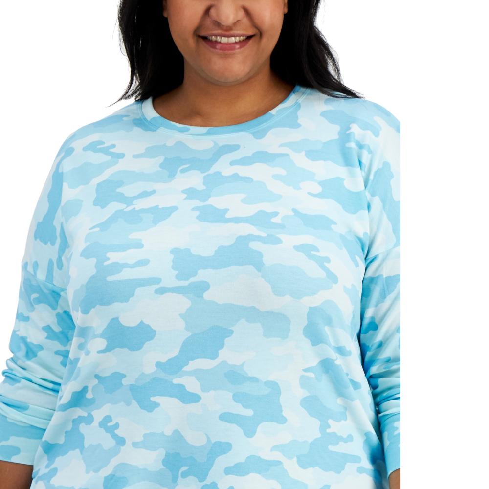 Ideology Women Pullover Hoodie Long Sleeve Camouflage Round Neck A7353 - Picture 19 of 20