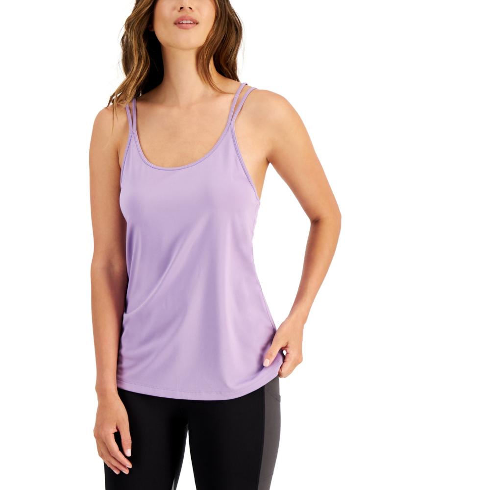 Ideology Women Pullover  Activewear Top Sleeveless  Solid Scoop Neck  A7596