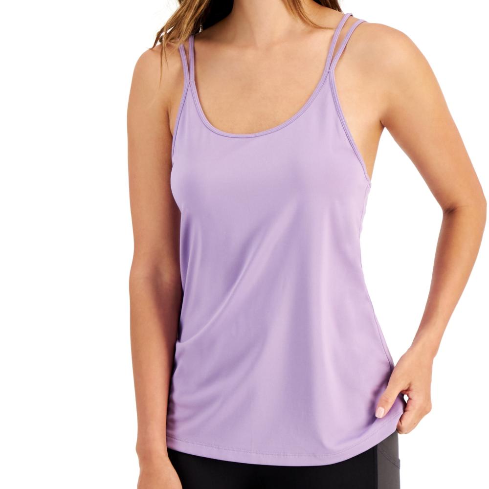 Ideology Women Pullover  Activewear Top Sleeveless  Solid Scoop Neck  A7596