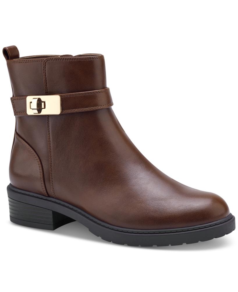 Giani Bernini Women's Becca Ankle Boots Round Toe Flat Heel Cushioned S253 - Picture 5 of 8