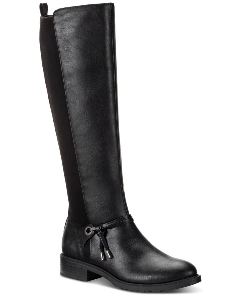 Style Co Women's Verrlee Mid-Calf Boots Manmade Block Heel Stretch S64 - Picture 5 of 12