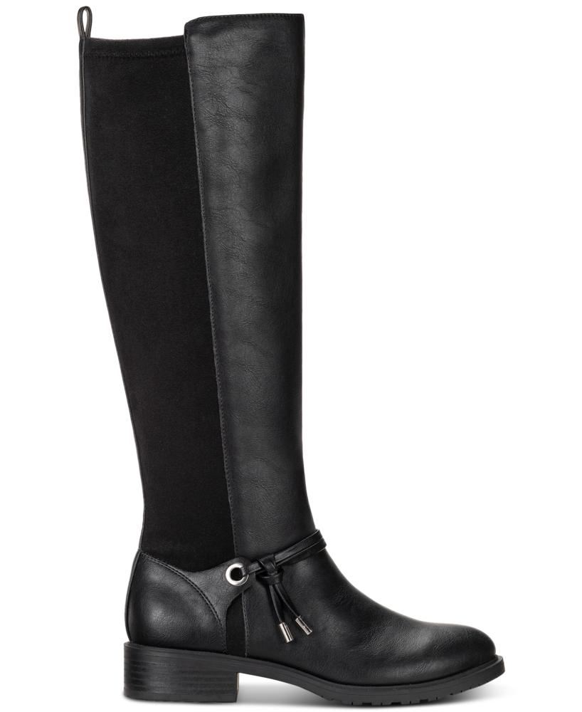 Style Co Women's Verrlee Mid-Calf Boots Manmade Block Heel Stretch S64 - Picture 6 of 12