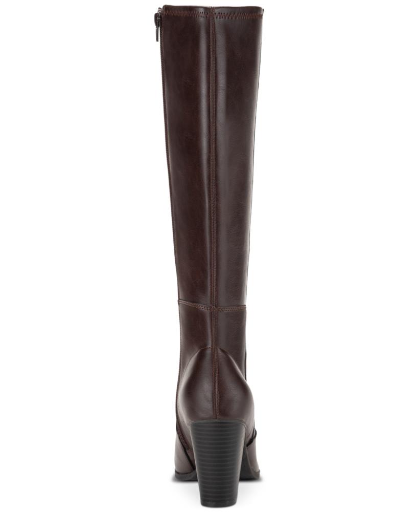 Style Co Women's Verrlee Mid-Calf Boots Manmade Block Heel Stretch S64 - Picture 11 of 12