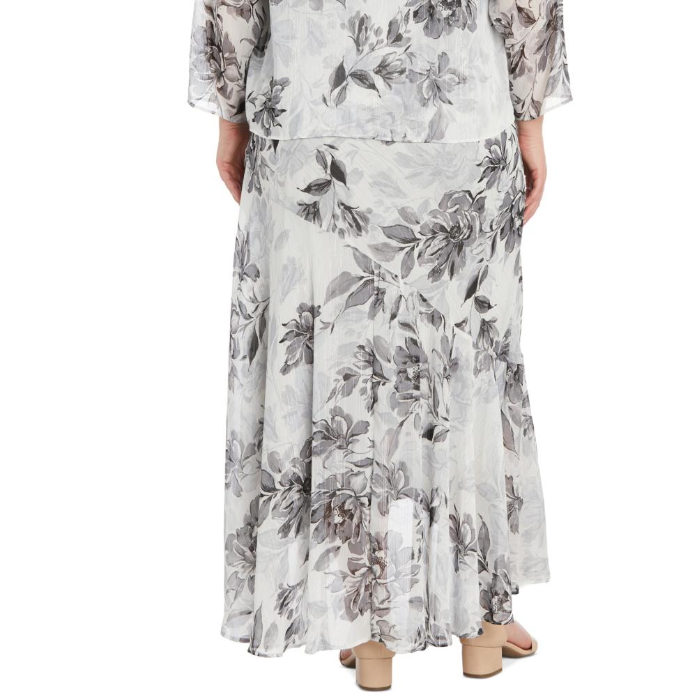 New $139 R & M Richards Women's Long 3/4 Sleeve Round Neck Maxi 2 Pcs A6126 - Picture 18 of 20