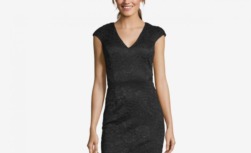 Vestido midi de encaje alto bajo Xscape para mujer $219 A391 - Imagen 16 de 18