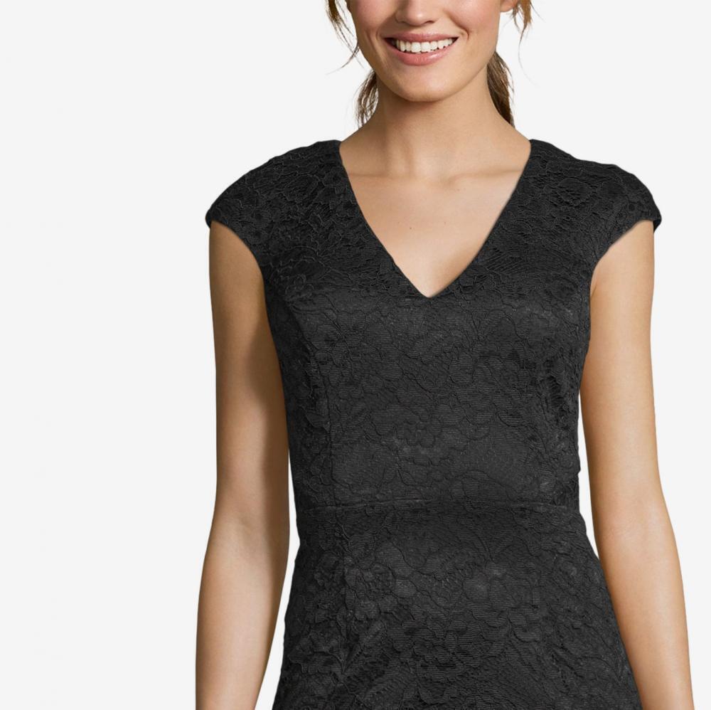 Vestido midi de encaje alto bajo Xscape para mujer $219 A391 - Imagen 12 de 18