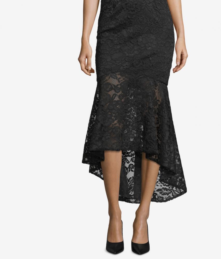Vestido midi de encaje alto bajo Xscape para mujer $219 A391 - Imagen 13 de 18