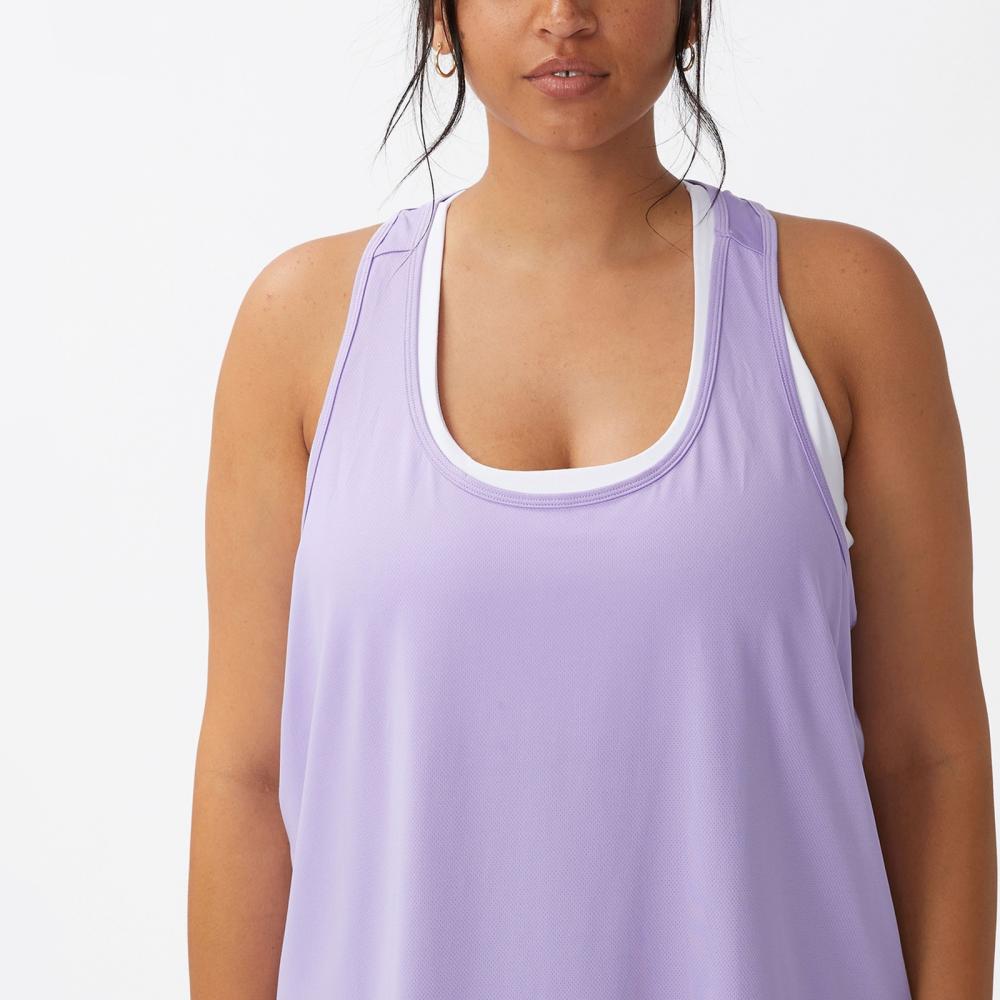 COTTON ON Women Pullover Activewear Top Sleeveless Solid Scoop Neck A7571 - 第 12/20 張圖片