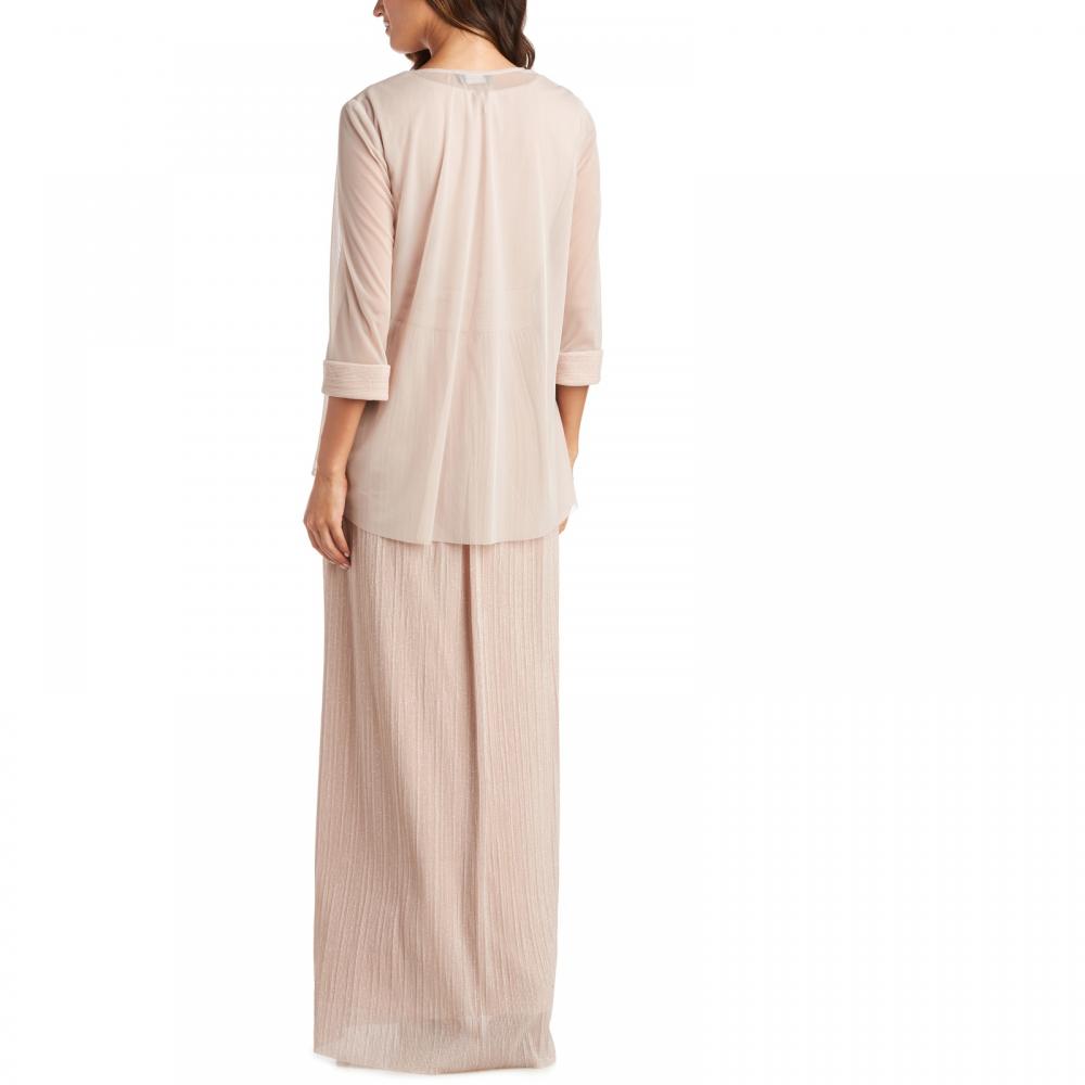 New $139 R & M Richards Women's Long 3/4 Sleeve V-Neck A-Line Dress A2390 - Picture 15 of 30