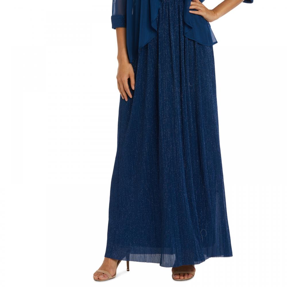 New $139 R & M Richards Women's Long 3/4 Sleeve V-Neck A-Line Dress A2390 - Picture 28 of 30