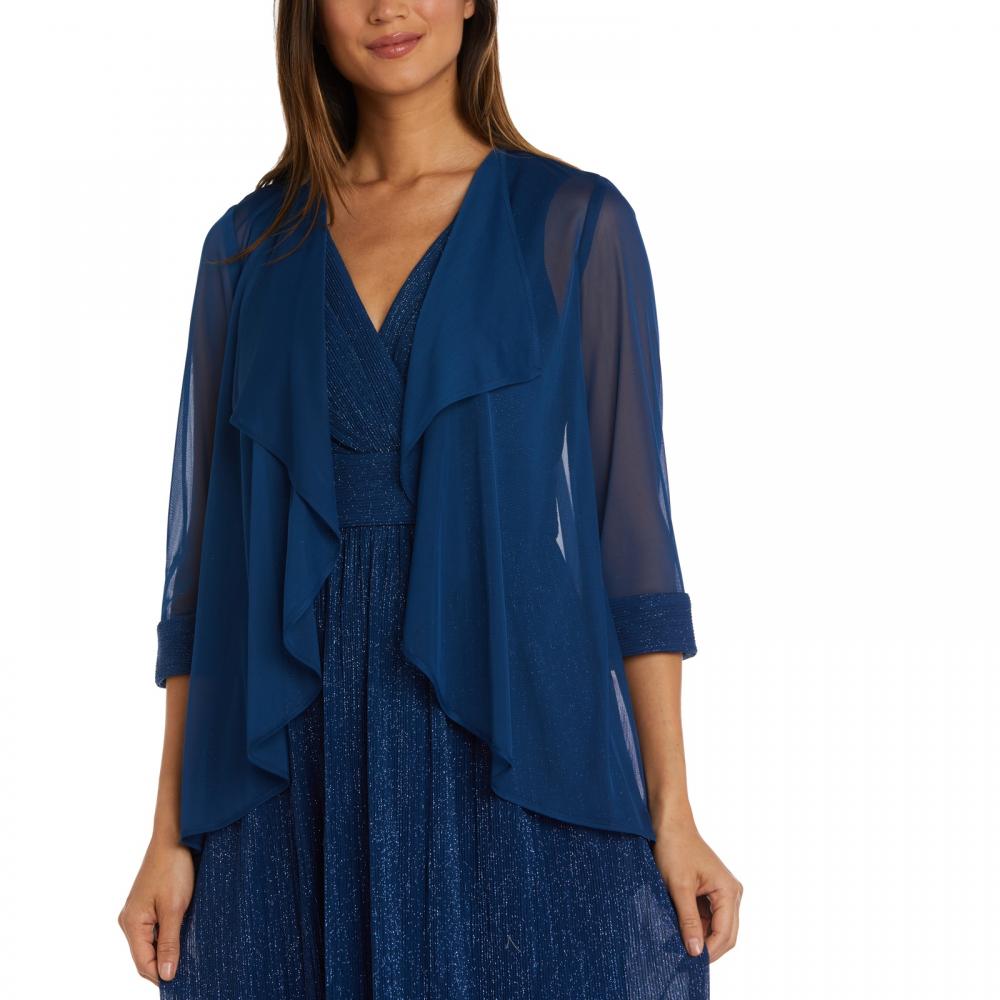 New $139 R & M Richards Women's Long 3/4 Sleeve V-Neck A-Line Dress A2390 - Picture 29 of 30