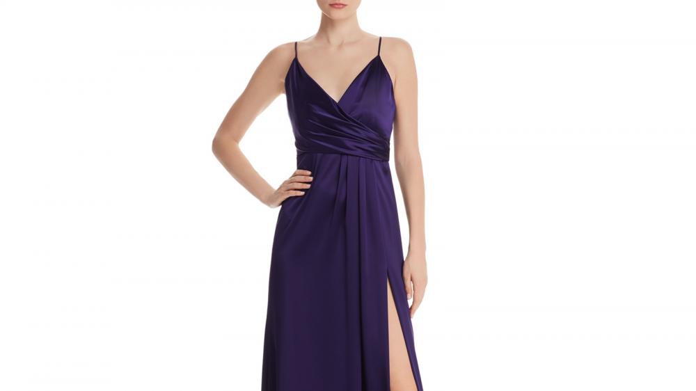 Jill Stuart Women's Long Maxi Dress Side Slit Solid Sleeveless Chiffon A49 - Picture 10 of 16