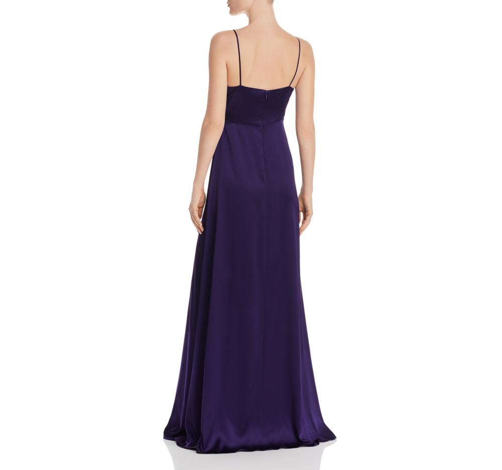 Jill Stuart Women's Long Maxi Dress Side Slit Solid Sleeveless Chiffon A49 - Picture 13 of 16