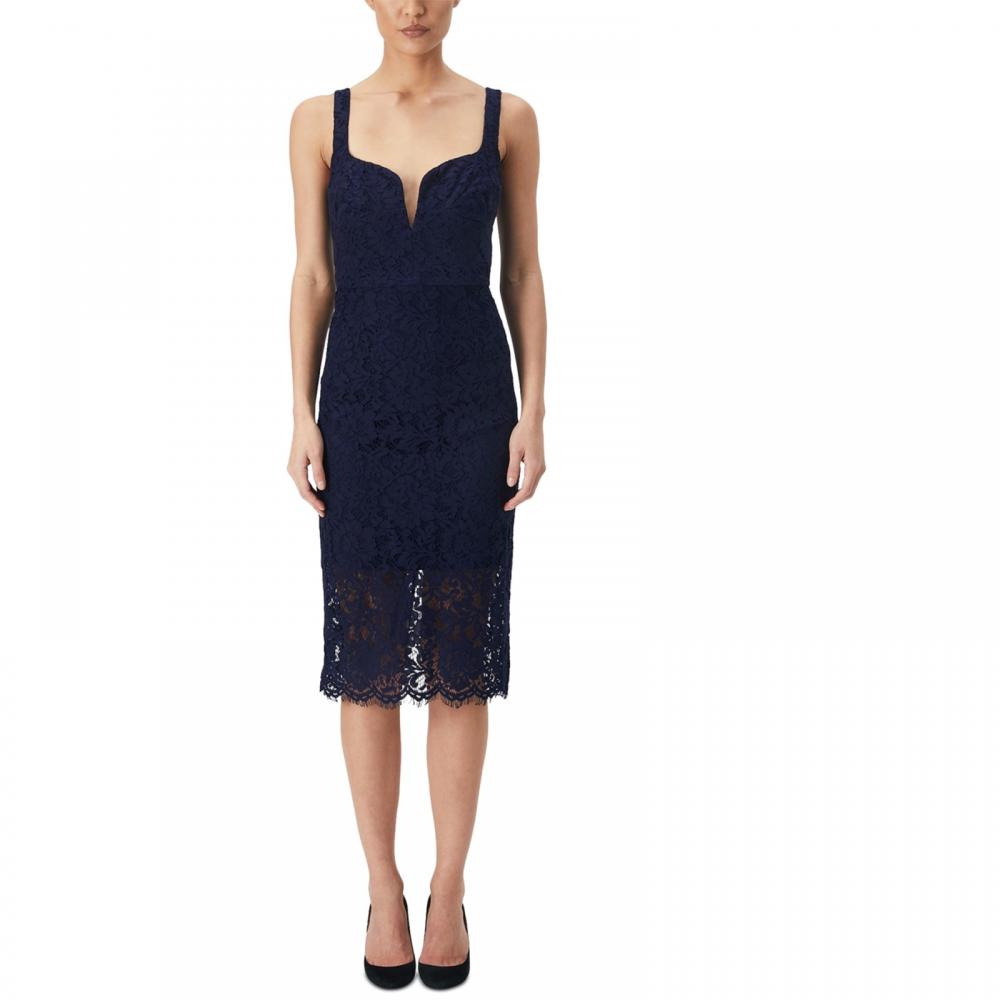 Bardot Women's Knee Length Sheath Dress Lightweight Polka Dot Sleeveless A2837 - Picture 11 of 20