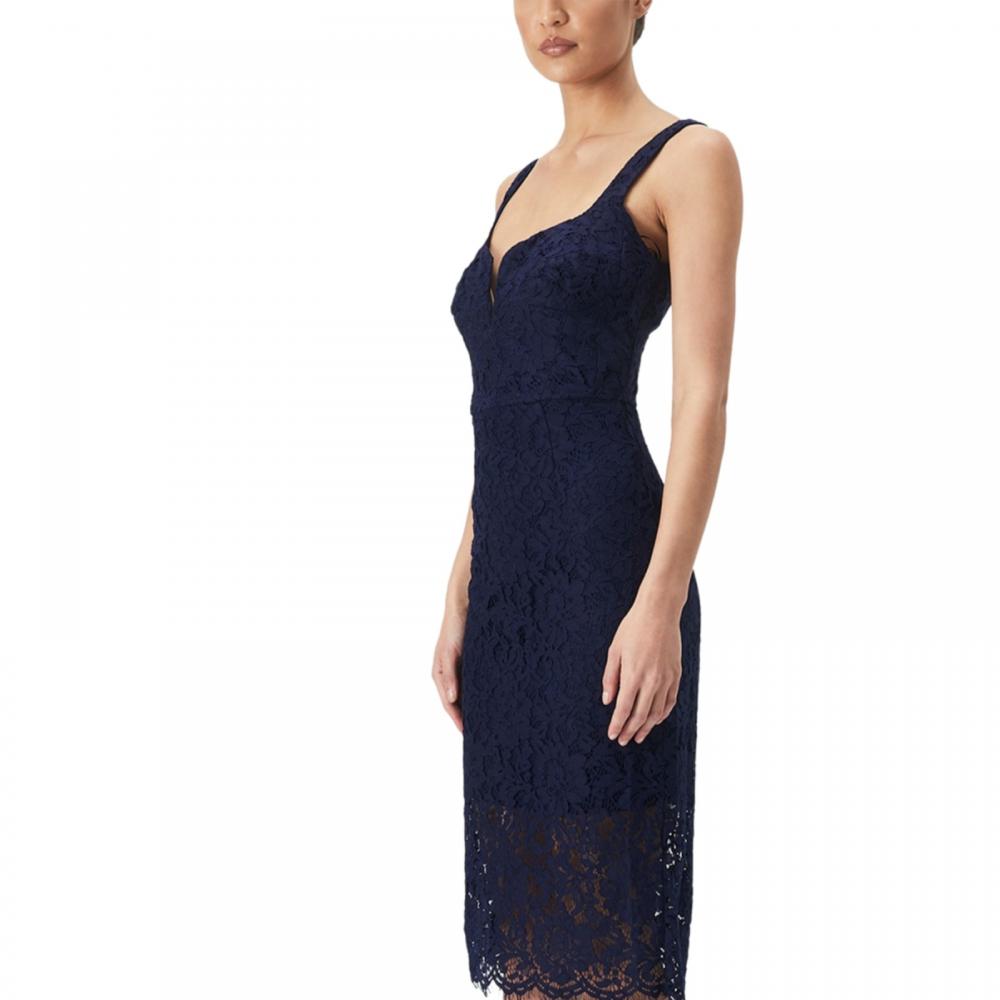 Bardot Women's Knee Length Sheath Dress Lightweight Polka Dot Sleeveless A2837 - Picture 20 of 20