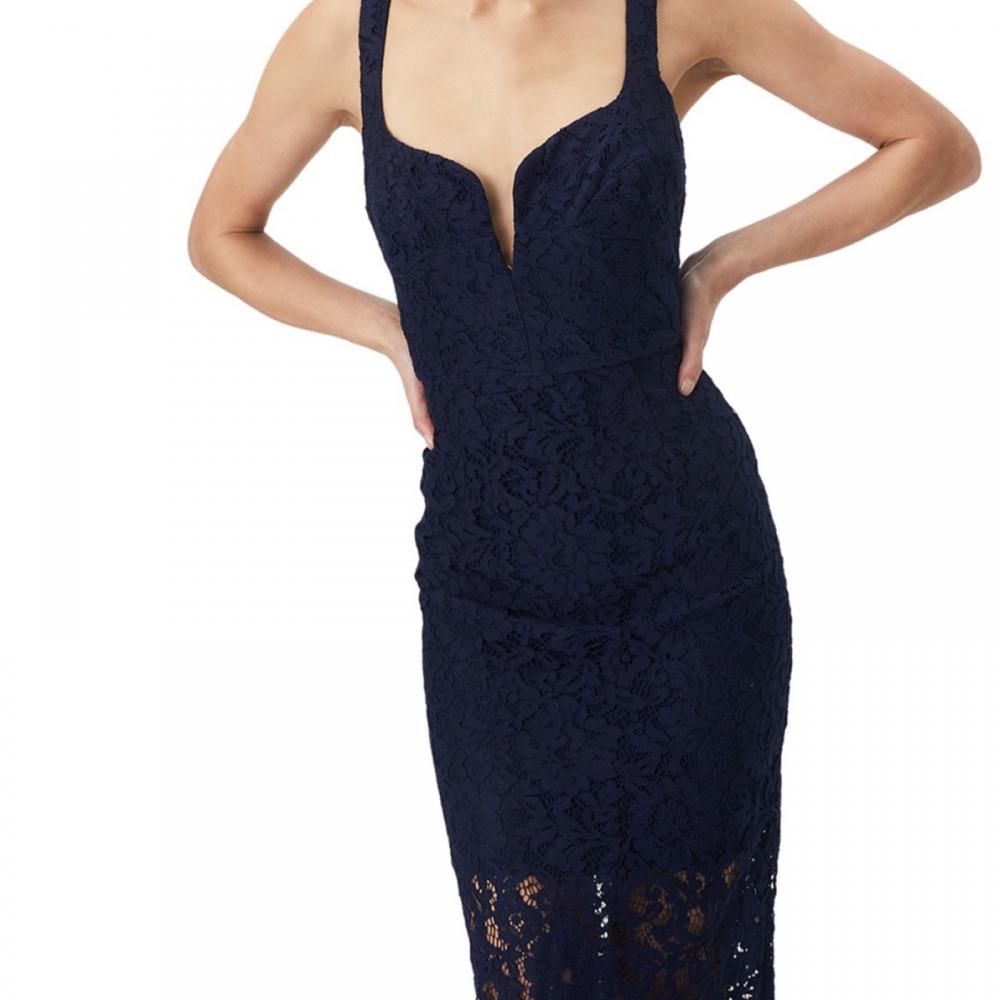 Bardot Women's Knee Length Sheath Dress Lightweight Polka Dot Sleeveless A2837 - Picture 17 of 20