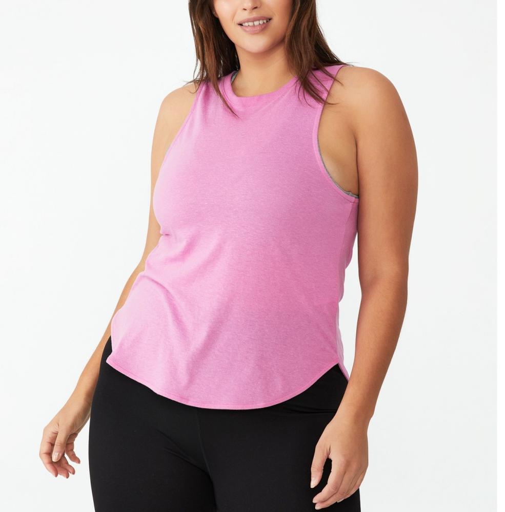 COTTON ON Women Pullover Activewear Tops Sleeveless Solid Round Neck A7585 - Picture 8 of 14