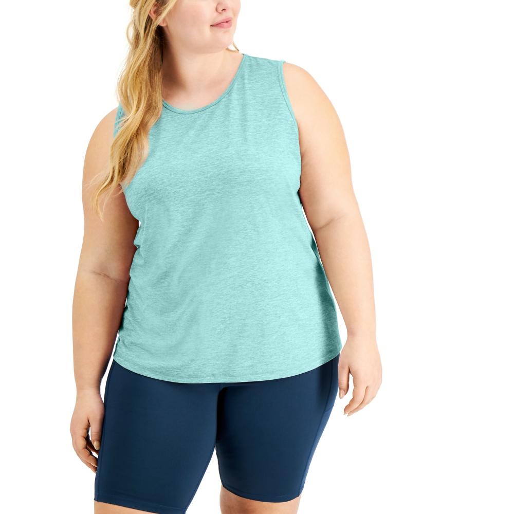 Suéter de mujer Ideology ropa deportiva top sin mangas liso cuello redondo A7591 - Imagen 16 de 27