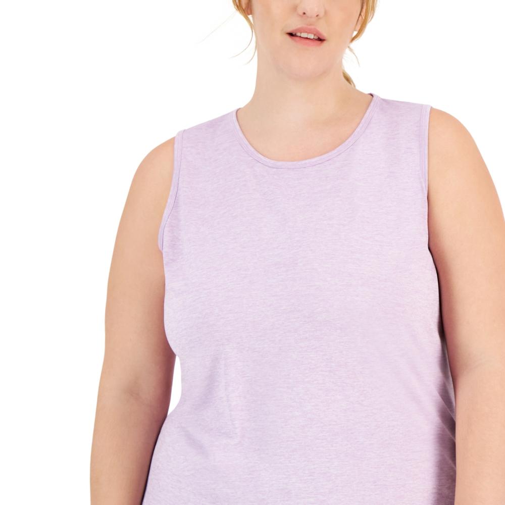 Suéter de mujer Ideology ropa deportiva top sin mangas liso cuello redondo A7591 - Imagen 6 de 27